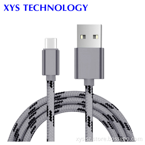 New Arrival Customized Wholesale Braid Type C usb cable, USB Charger Type C Cable